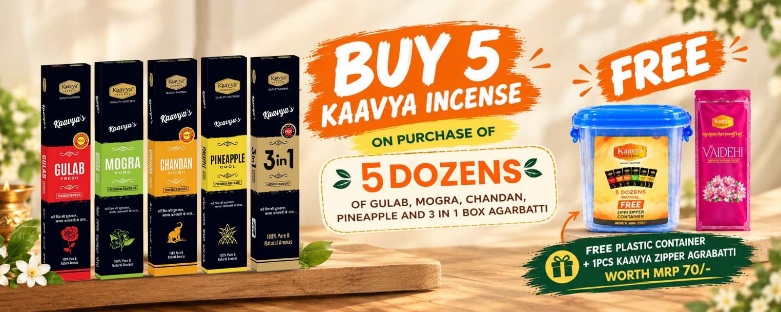 kaavya buy 5 offer banner
