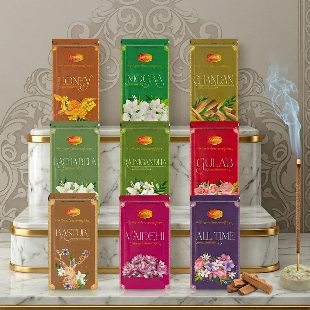 Kaavya Mix Frgrance Zipper Pack Agarbatti 100 Grams
